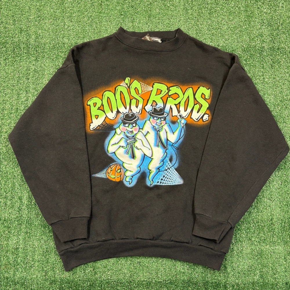 Vintage 90s Boos Bros Halloween Graphic Sweatshirt